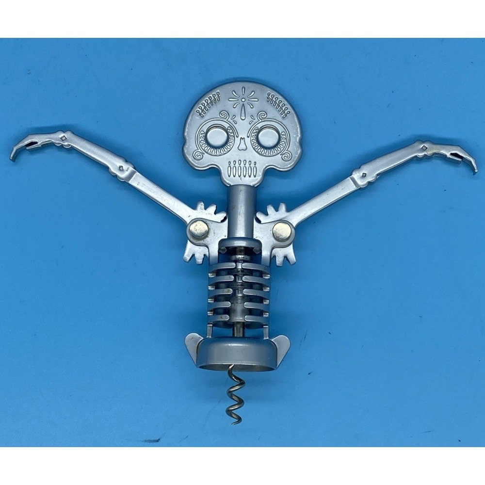 Wine Bottle Corkscrew‎ Day of the Dead Collectable Barware Wine Tools Bar Toolsy